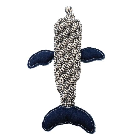 Peluche pour Chiens Baleine en Corde 30cm